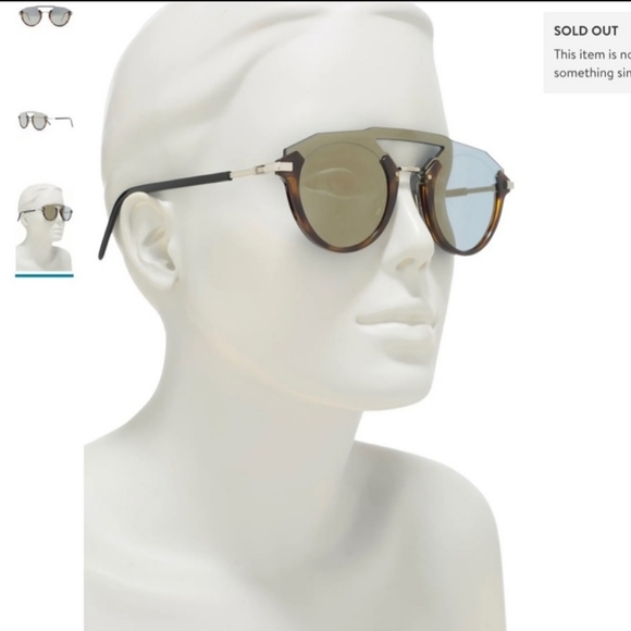 UNISEX DIOR FUTURISTIC HAVANA MIRROR SUNGLASSES 🔥 - Picture 6 of 11